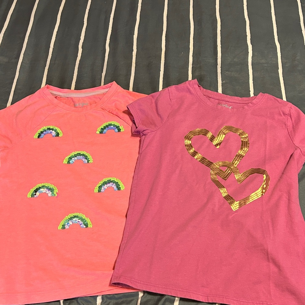 Cat & Jack Pink and Orange T-Shirts